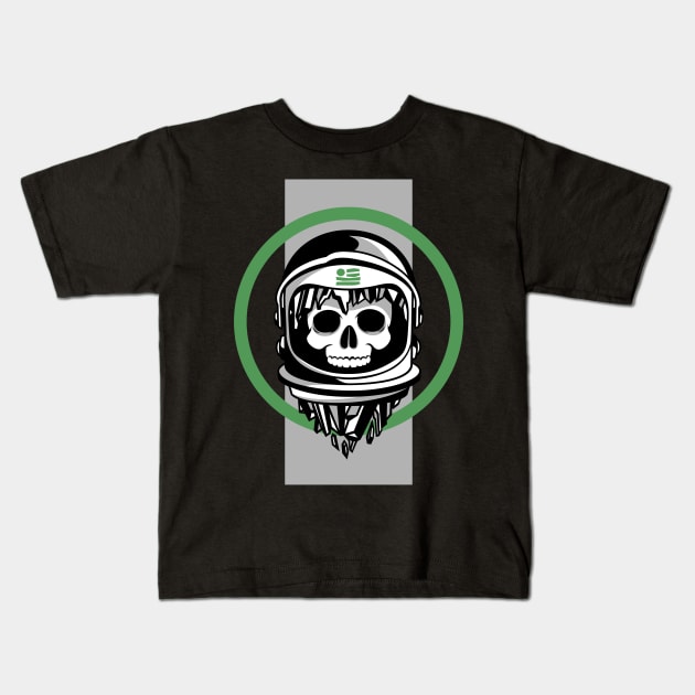 Dead astronaut with halo Kids T-Shirt by Korablev